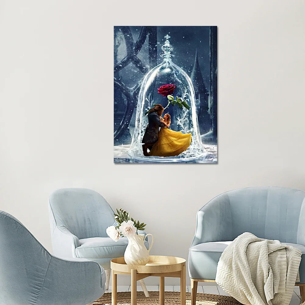 Beauty & Beast Rose Canvas Kit
